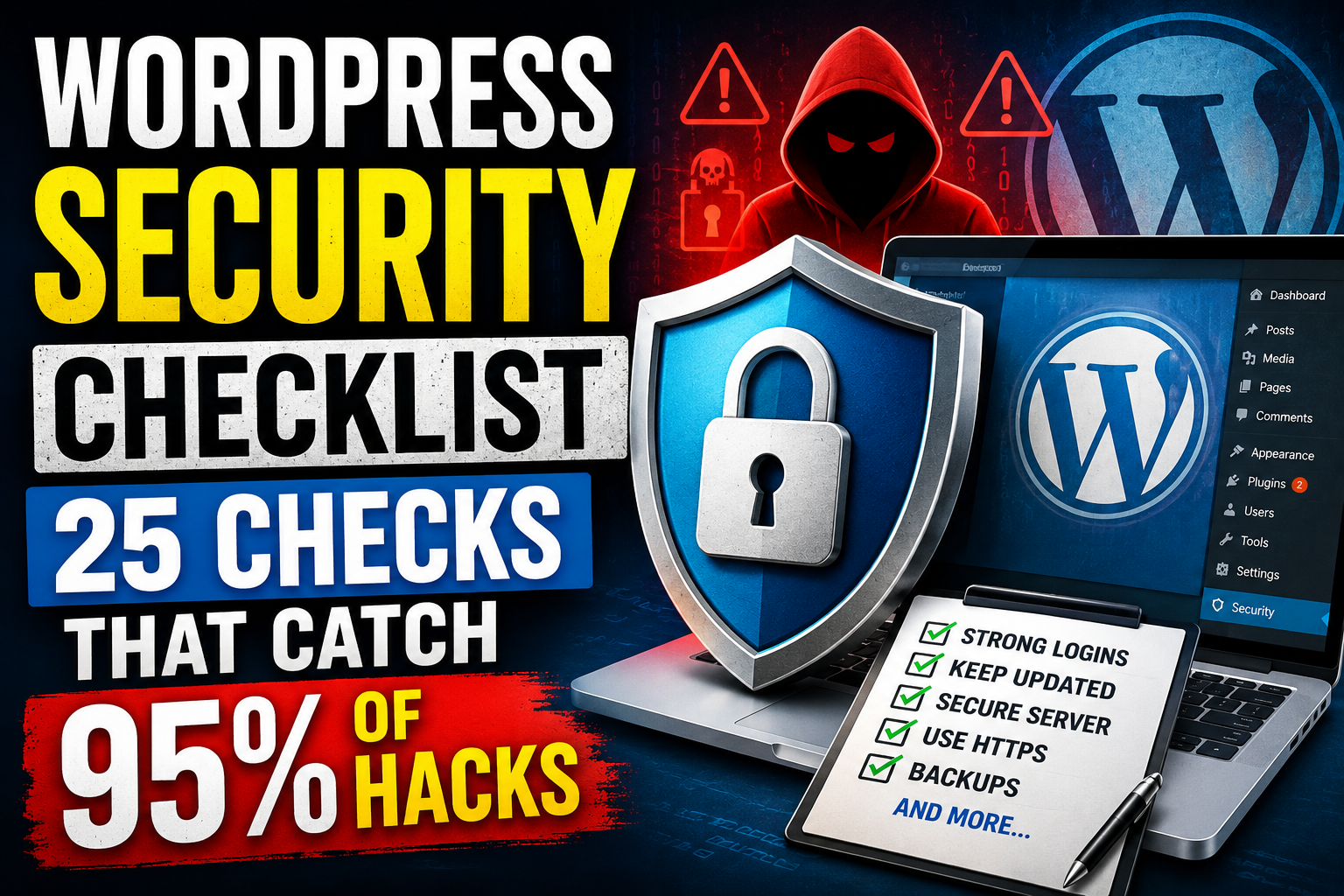 The WordPress Security Checklist for 2026: 25 Checks That Catch 95% of Hacks