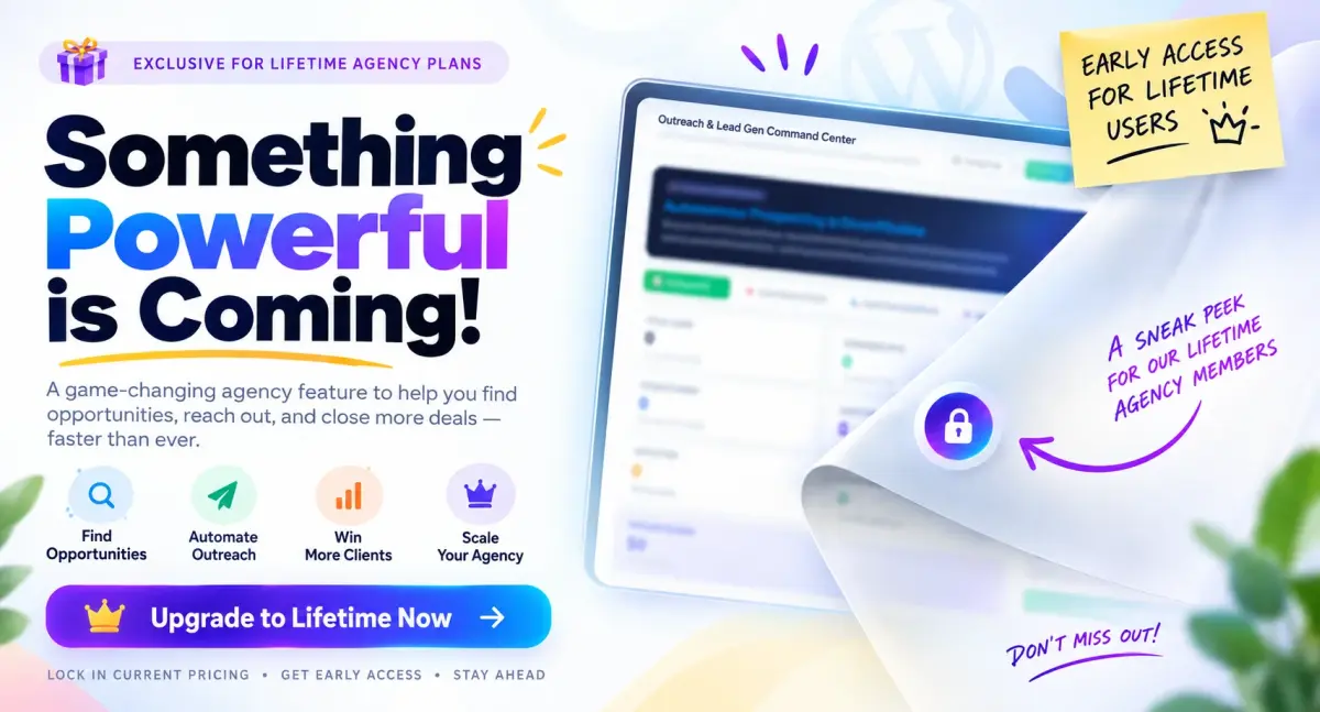 Something BIG Is Coming to WP Audit for WordPress Agencies 🚀